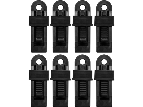 PORTE-PINCES POUR FIXATION DE BÂCHES, 8 PCS.