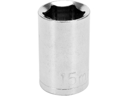 SOCKET 6PT 1/2" 15MM