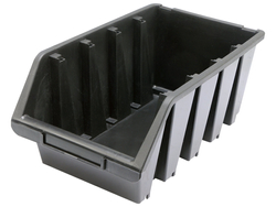 RECIPIENTE DE ARMAZENAMENTO PRETO L 204 X 340 X 155