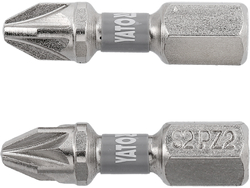 EMBOUTS 1/4''X25 MM PZ2 2 PIÈCES NI