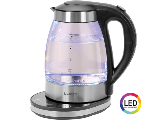 ΗΛΕΚΤΡΙΚΟ ΓΥΑΛΙΝΟ ΒΡΑΣΤΉΡΑ LED 1,8L ΜΕ ΡΥΘΜΙΣΗ ΘΕΡΜΟΚΡΑΣΙΑΣ