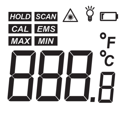 BEZKONTAKTNÍ TEPLOMĚR, PYROMETR -50 °C + 380 °C