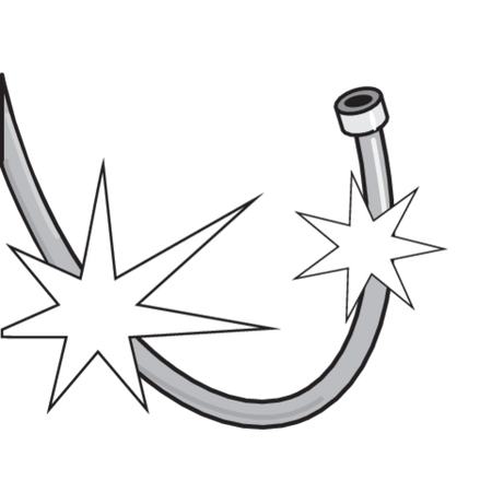 TUYAU DE DOUCHE 1,5M PVC LISSE EXTRA ARGENT ANTITORSION