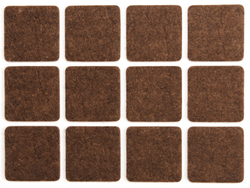 ALMOFADAS DE FELTRO 28X28 MM CASTANHO
