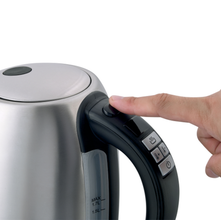 BOLLITORE ELETTRICO 1,7 L, REGOLAZIONE DELLA TEMPERATURA NELLA MANIGLIA