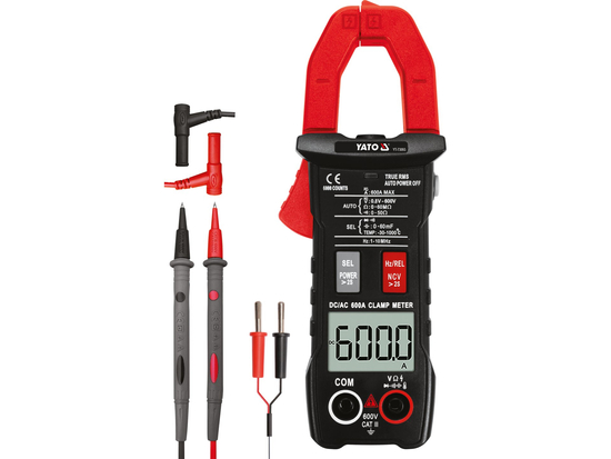 TRUE RMS CLAMP METER ΜΕ ΑΥΤΟΜΑΤΟ AC/DC ΕΎΡΟΣ 600A