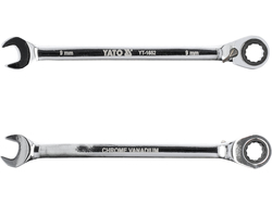 LLAVE COMBINADA CON CARRACA 9 MM