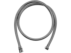 TUYAU DE DOUCHE EXTENSIBLE 1,25-1,7 M DOUBLE TISSAGE RENFORCÉ, CHROMÉ ANTITORSION