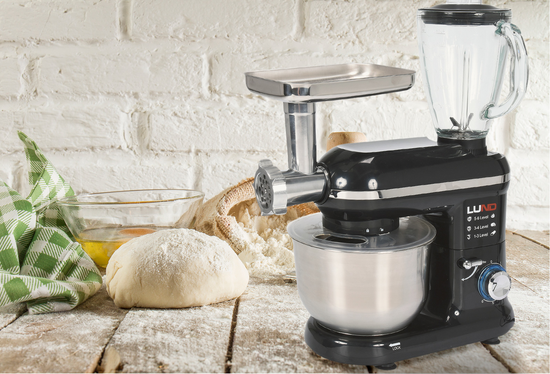 IMPASTATRICE PLANETARIA 3IN1 1000W, 4,5L NERA