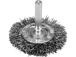 ESCOVA DE DISCO COM HASTE INOX DE 50MM PARA BROCA