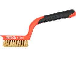 WIRE BRUSH WITH PLASTIC HANDLE