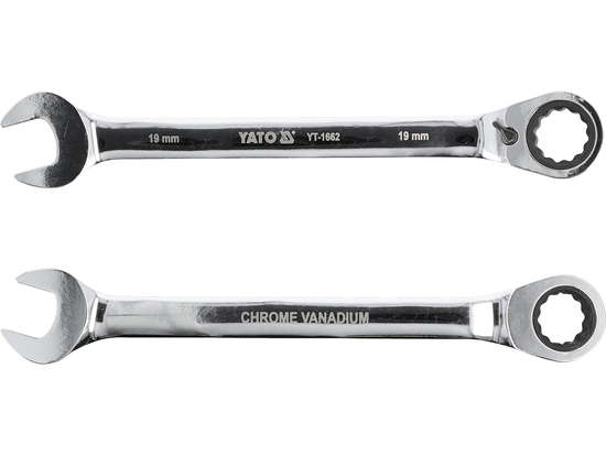 LLAVE COMBINADA CON CARRACA 19 MM