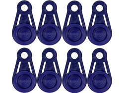 SOPORTE PARA FIJACIÓN DE LONAS, TAPÓN Y ABRAZADERA, JUEGO DE 8 UDS.