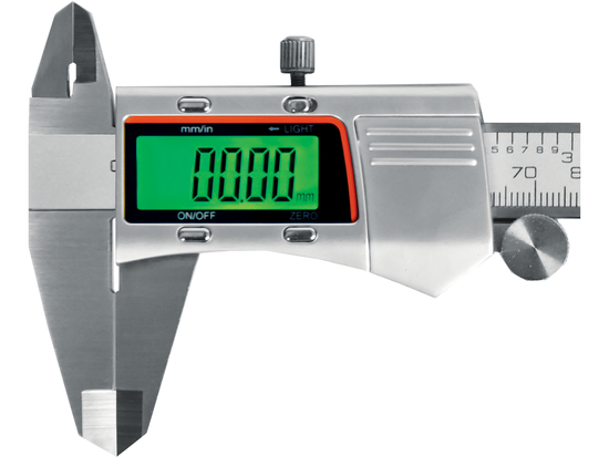 PIED À COULISSE À VERNIER DE 150 MM AVEC ÉCRAN RÉTROÉCLAIRÉ