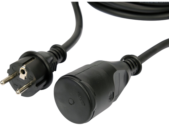PRODLUŽOVACÍ KABEL S PRYŽOVÝM KRYTEM 10M