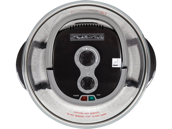 HALOGEN OVEN 17L BLACK WITH 9 ACCESSORIES