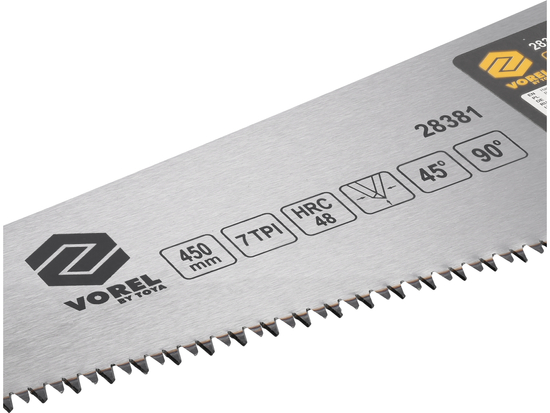 SIERRA 450MM, AFILADA Y TEMPLADA DE TRES FILOS