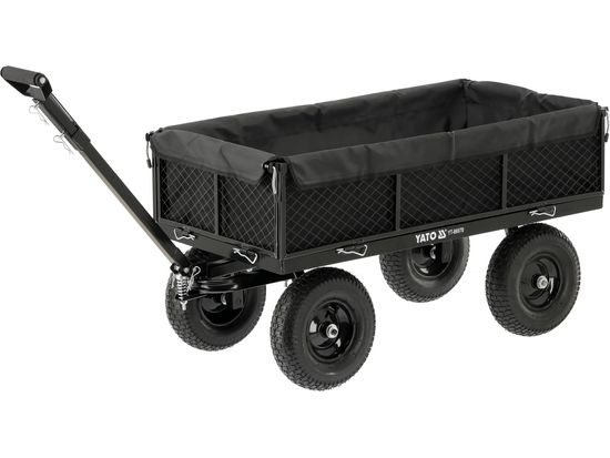 WÓZEK OGRODOWY XL 450KG Z POKROWCEM KOŁA 13"