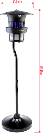 INSECT KILLER LAMP WITH FAN AND STAND UVA 15W IPX4