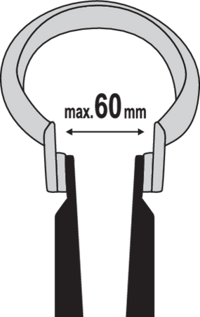 PINCE EMBOUT D'ECHAPPEMENT 300MM