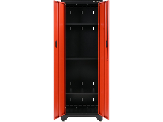 ARMADIO DA LABORATORIO ALTO A DOPPIA ANTA CON 3 RIPIANI. DIMENSIONI ARMADIO: 660 X 457 X 2000MM.