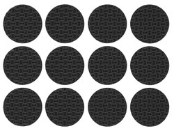 ALMOFADAS ANTIDERRAPANTES 28 MM PRETAS