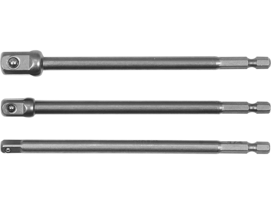 HEX ADAPTERS LIGZDĀM - 1/4, 3/8, 1/2 3GAB.