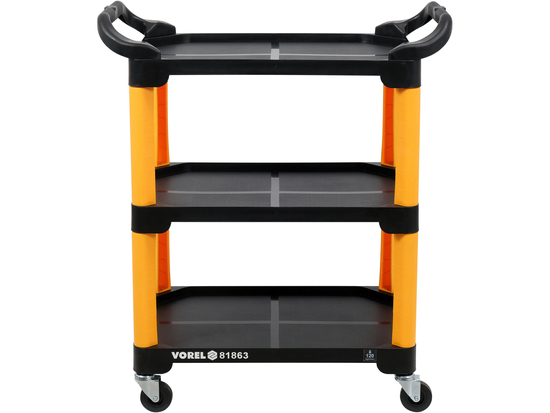 CARRELLO OFFICINA IN COMPOSITO, 3 PIANI