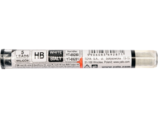 GRAPHITE HB WHITE /5 DB/