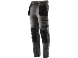 STRETCH JEANS TROUSERS STEEL GREY SIZE L/XL