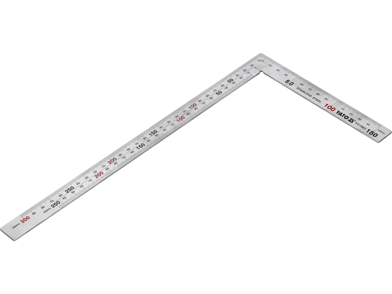 BARRE D'ANGLE EN ACIER 150 X 300 MM INOX