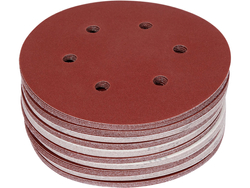 ABRASIVE DISC WITH HOOK FASTENER 6 HOLES P180 150MM 50PCS