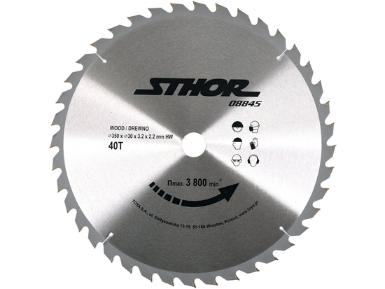 TCT BLADE FOR WOOD D350 T40 D30