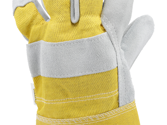 COW SPLIT LEATHER GLOVES SIZE 10