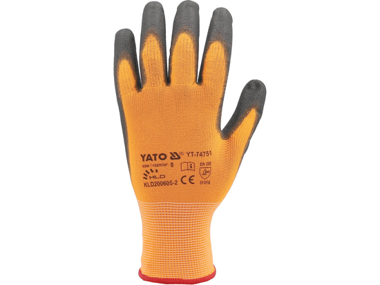SAFETY GLOVES WITH TOUCHSCREEN FINGERS PU SIZE 10