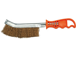 BROSSE EN FIL DE LAITON AVEC MANCHE EN PLASTIQUE