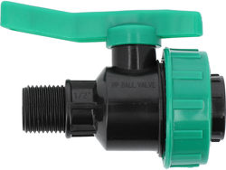 VÁLVULA ESFERA 1/2'' X 1/2'' PP, FÊMEA/MASCULINO