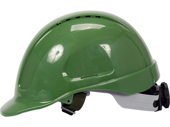 CAPACETE DE PROTEÇÃO VERDE ALTO CONFORTO AJUSTE RÁPIDO ABS