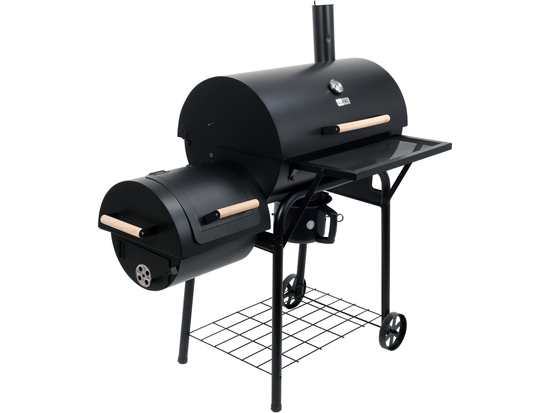 CHARCOAL GRILL WITH SMOKER XXL GRATE 64*37CM