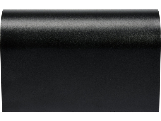 APPLIQUE D'EXTÉRIEUR ALUMINIUM NOIR 2XGU10 DEMI-MUR