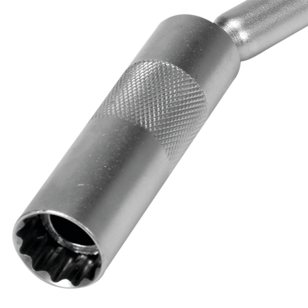 CHIAVE PER CANDELA 14MM CON PROLUNGA 3/8'' E MAGNETE. LUNGHEZZA 310MM