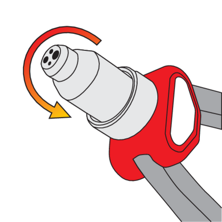 SVIRTIS RIVETER SU SUKIAMA GALVUTĖ 3.2 -6.4MM