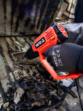 HEAT GUN 2000W 50-600C 3 PĀRU TEMPERATŪRAS REGULĒJUMS