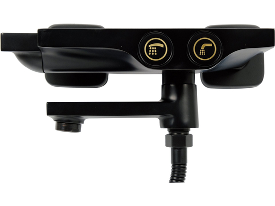 BATH MIXER 'NOIR' 2 WITH SHOWER SET