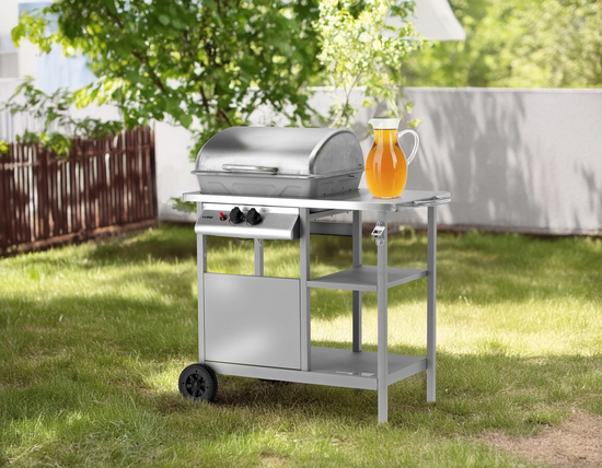 PARRILLA A GAS BAVEN, 2 QUEMADORES 5,5KW INOX