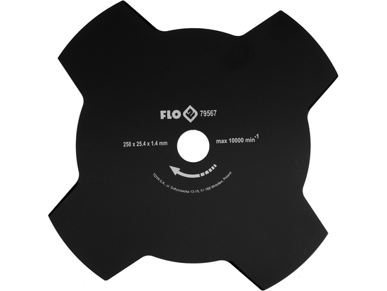DISQUE 4 RAYONS POUR LAVER 250MM / 25,4MM