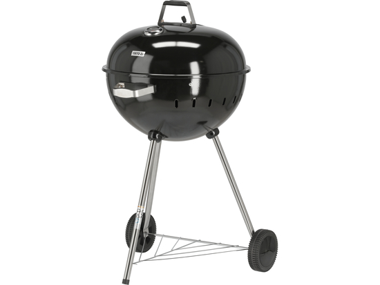 BARBECUE À CHARBON DE BOIS ROND 54CM NOIR