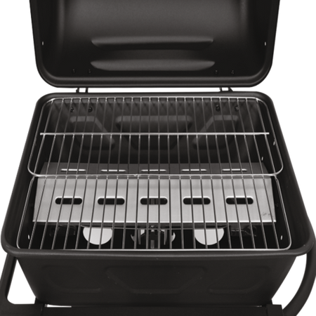 BAVEN GÁZ GRILL, 2 ÉGŐS 5,5KW, FEKETE