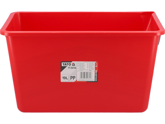 CUBO PARA PINTURA, DE PLÁSTICO CON GRADO 19L.