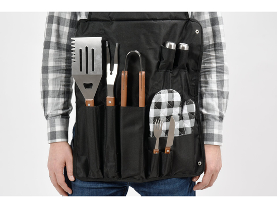 DELANTAL PARA ASAR CON ACCESORIOS - 8 UDS.